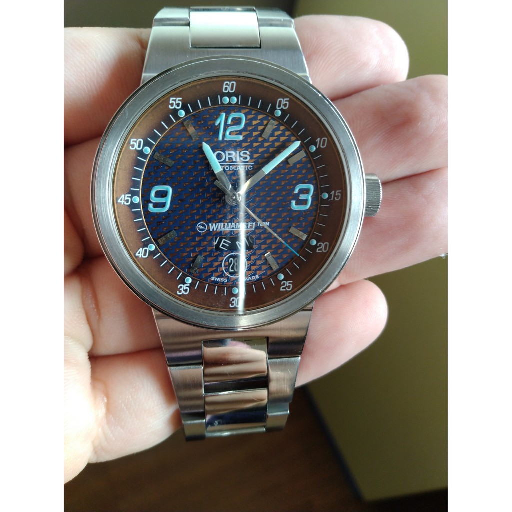 Oris Williams F1 Team Automatic Day Date Watch Shopee Malaysia