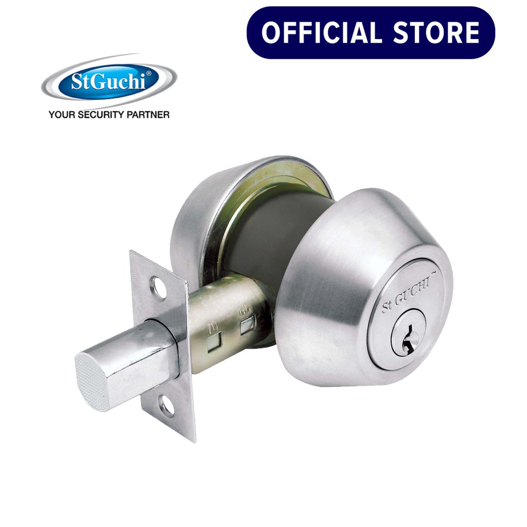 St Guchi Stainless Steel Thumbturn And Key Deadbolt Lock Sgdb D261 Shopee Malaysia 6756