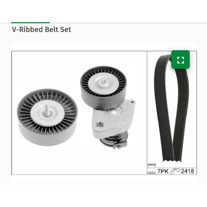 W204 W203 C200 KOMPRESSOR M271 FAN BELT+TENSIONER+PULLEY (OEM BELT