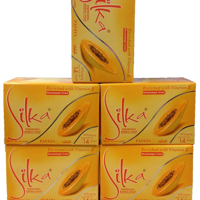 Silka Papaya Soap Orange/Green | Shopee Malaysia