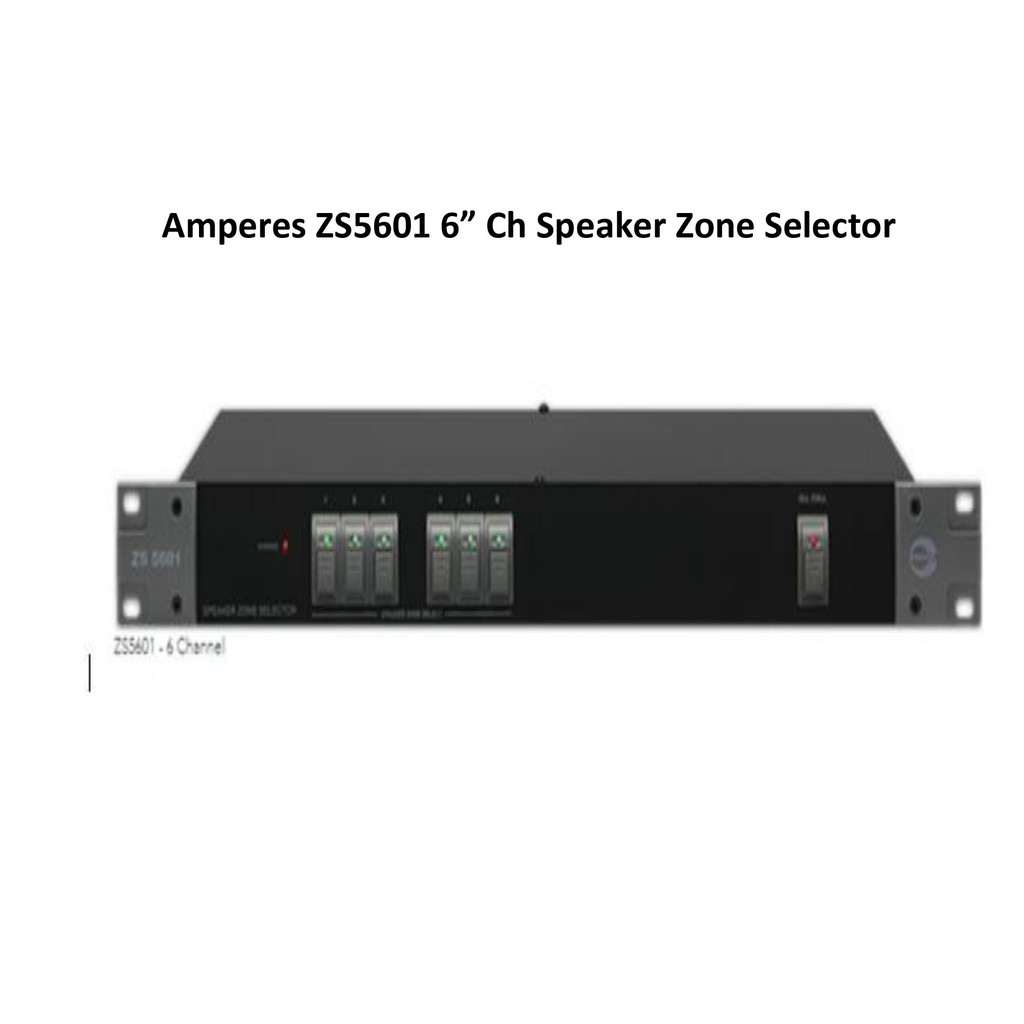 Amperes ZS5601 6” Ch Speaker Zone Selector Shopee Malaysia