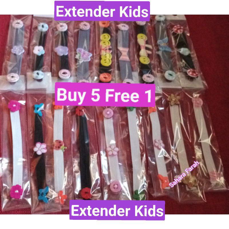 Face Mask Extension Kids/ Adopter Kanak-kanak/ Extender Button Wooden ...