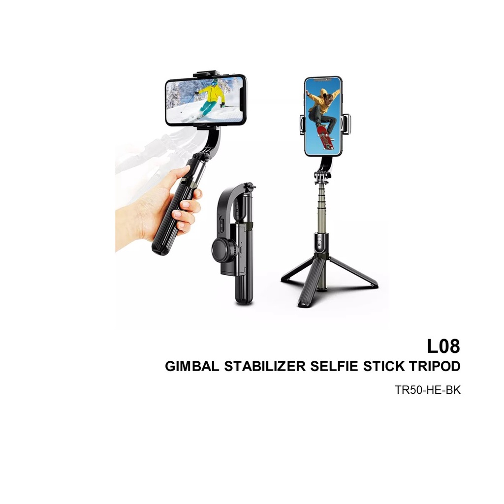 L08 GIMBAL STABILIZER SELFIE STICK TRIPOD Shopee Malaysia