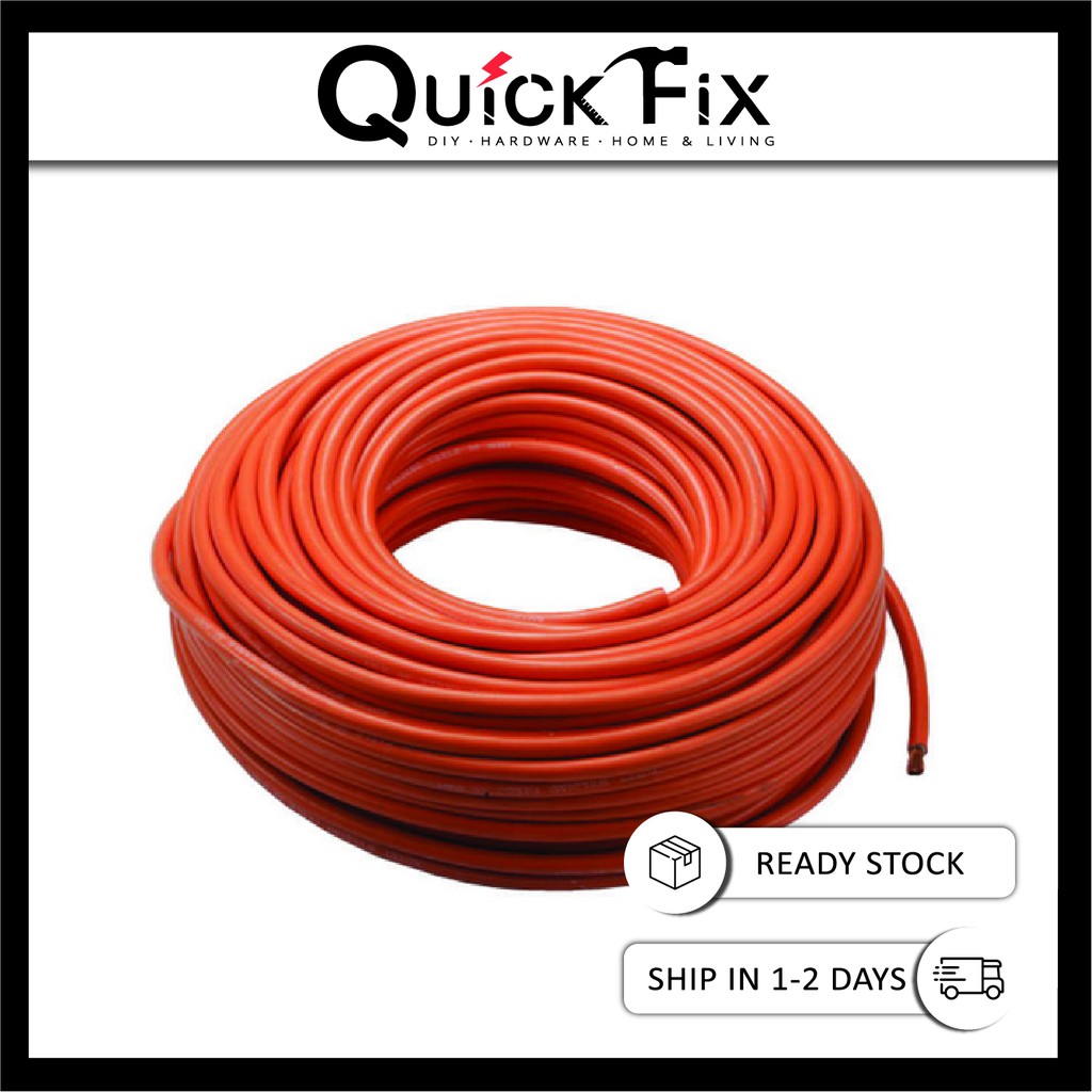 QuickFix [1 Meter] Copper Welding Cable 300 AMP Made in Thailand ...