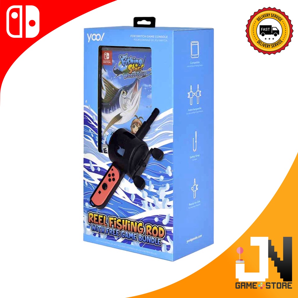 Fishing Star World Tour Reel Fishing Rod Bundle - Nintendo Switch - Neuf USA