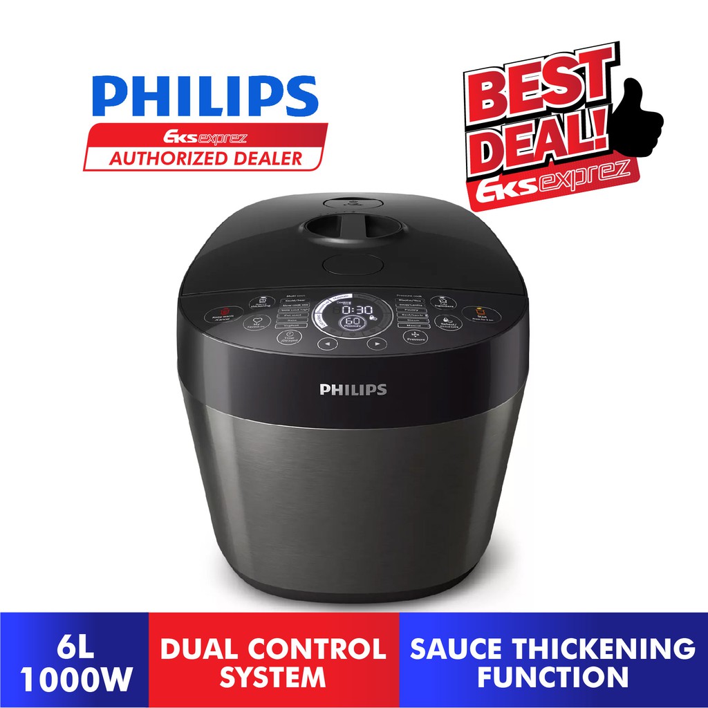 PHILIPS Deluxe Collection All In One Multi Cooker With Dual