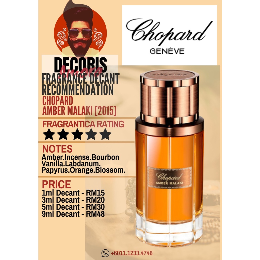 Chopard Amber Malaki Decant Perfume