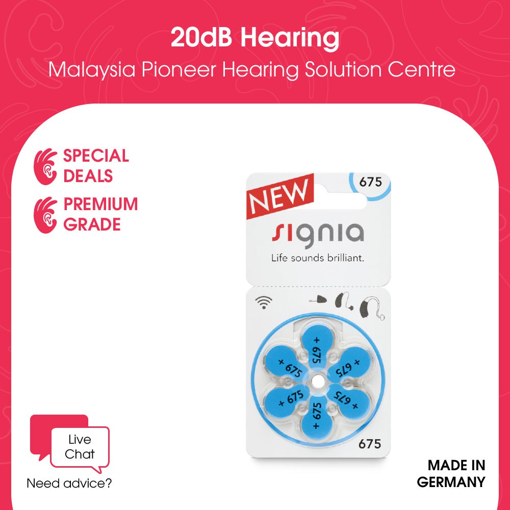 SIGNIA HEARING AID BATTERY | Shopee Malaysia