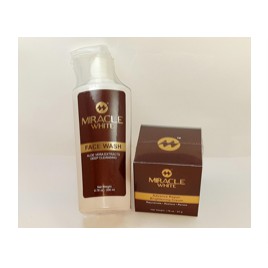 MIRACLE WHITE CREAM & CLEANSER remove freckles, brown spots and dark