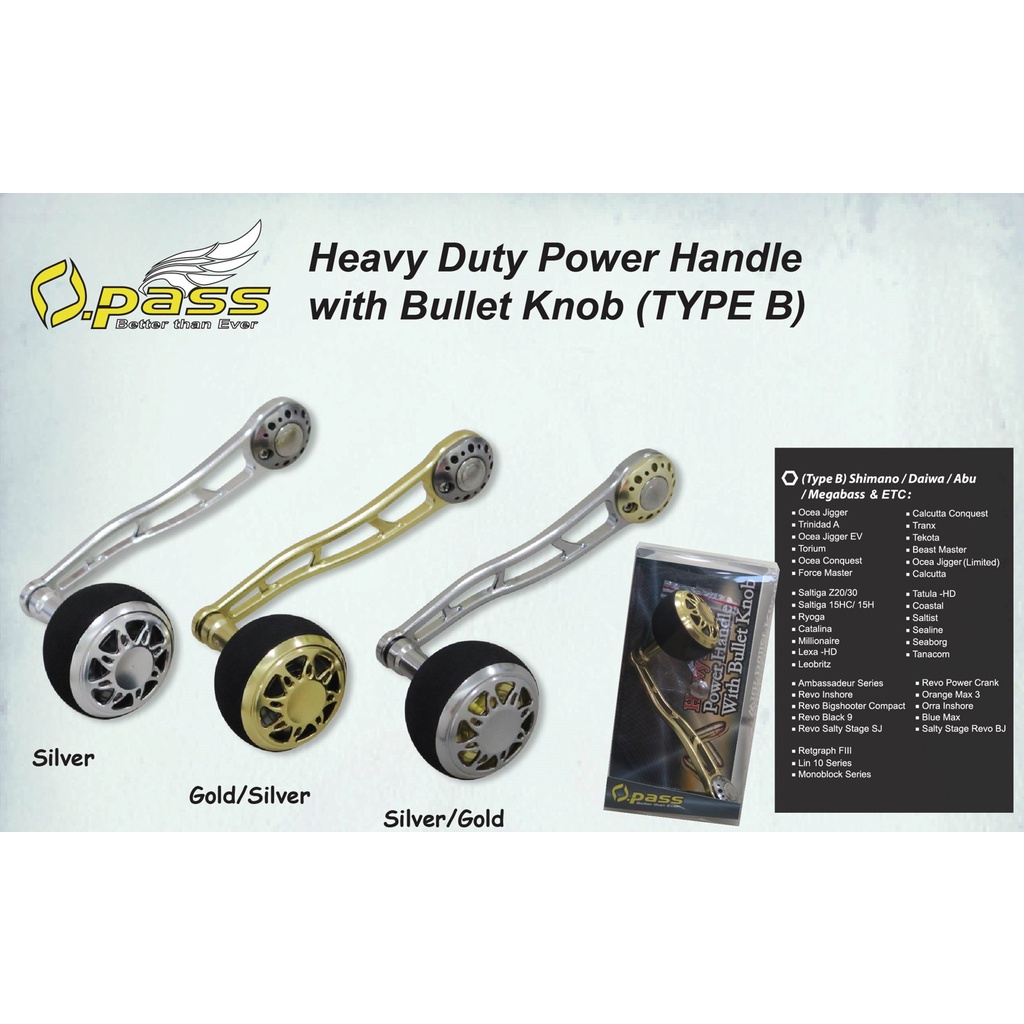 OPASS HEAVY DUTY POWER HANDLE WITH BULLET KNOB (TYPE B) Shopee Malaysia