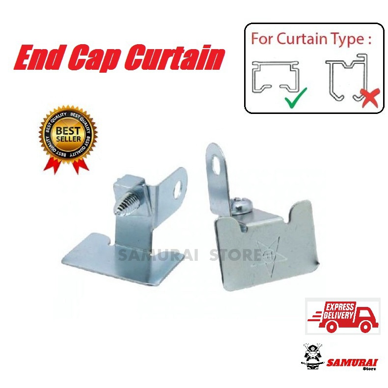 End Cap Curtain / Aksesori Rel Langsir / Curtain Rail Accessories / Normal MF Curtain End Cap