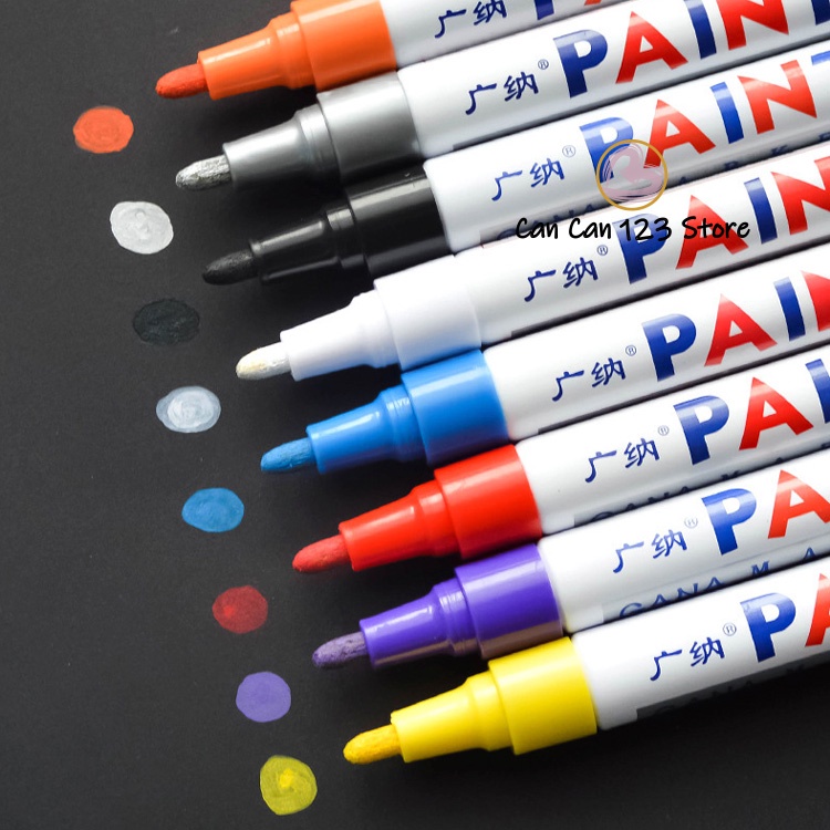 Permanent Marker Pen 12 Colors Waterproof Paint Marker Pen Shopee
