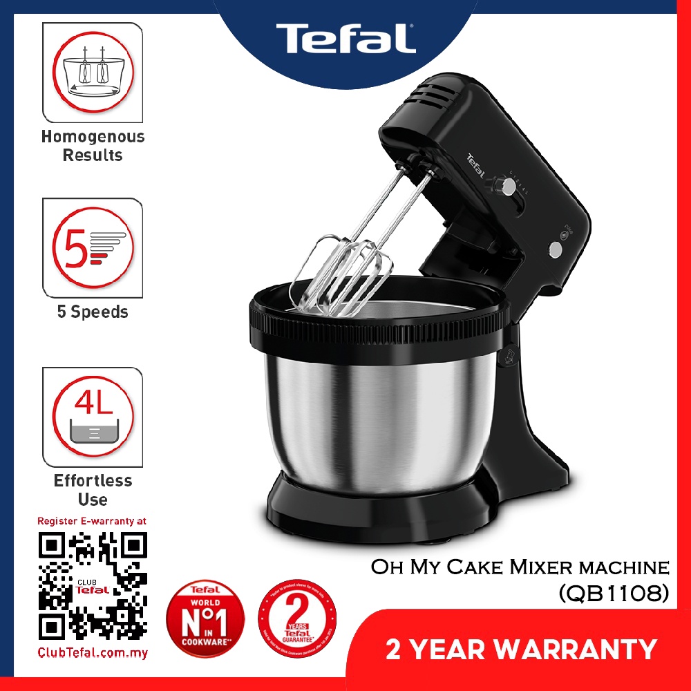 Tefal (QB1108) Oh My Cake Mixer (mesin pengadun)Tefal (QB1108) Oh My ...