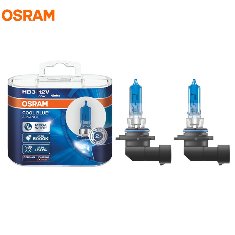 OSRAM 9005 HB3 12V 60W COOL BLUE ADVANCE 5000K Mega White Car Light OEM ...