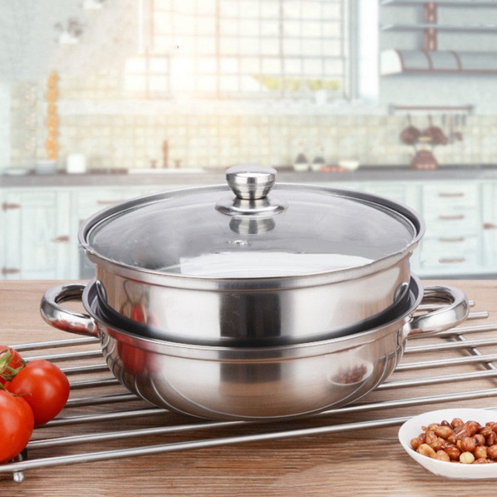 pengukus Stainless Steel SIZE M 2 lapisan (Soup Steamer Multi-Purpose ...