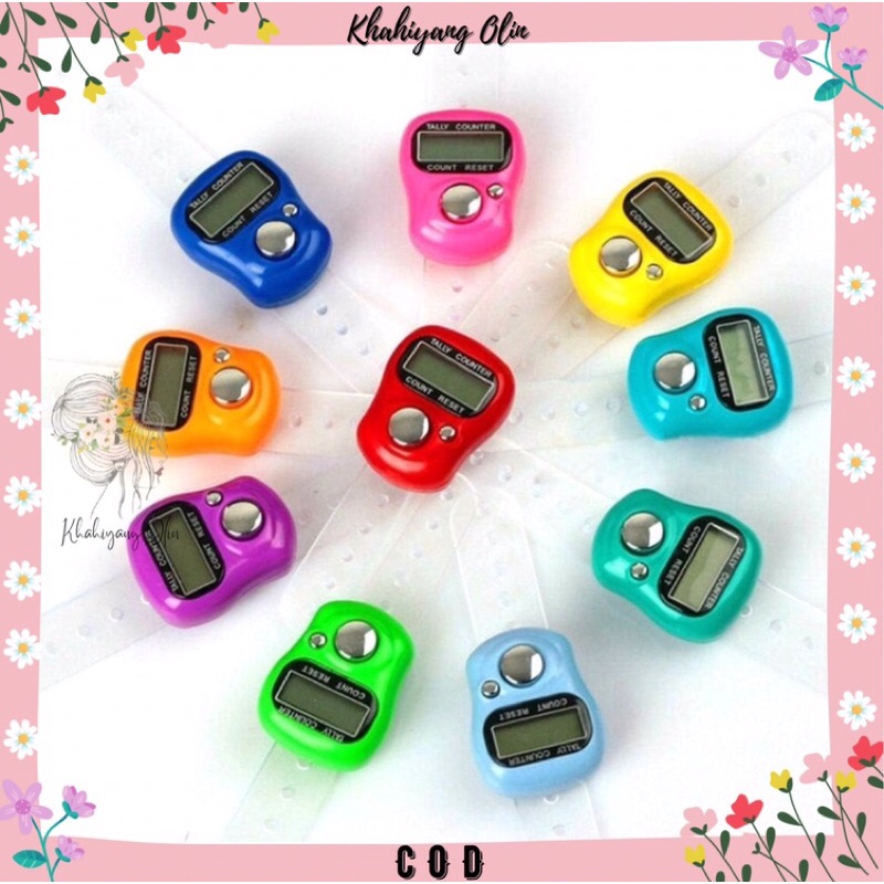 (Cod) Led Digital Prayer Beads Finger Counter Digital Ring Counter ...