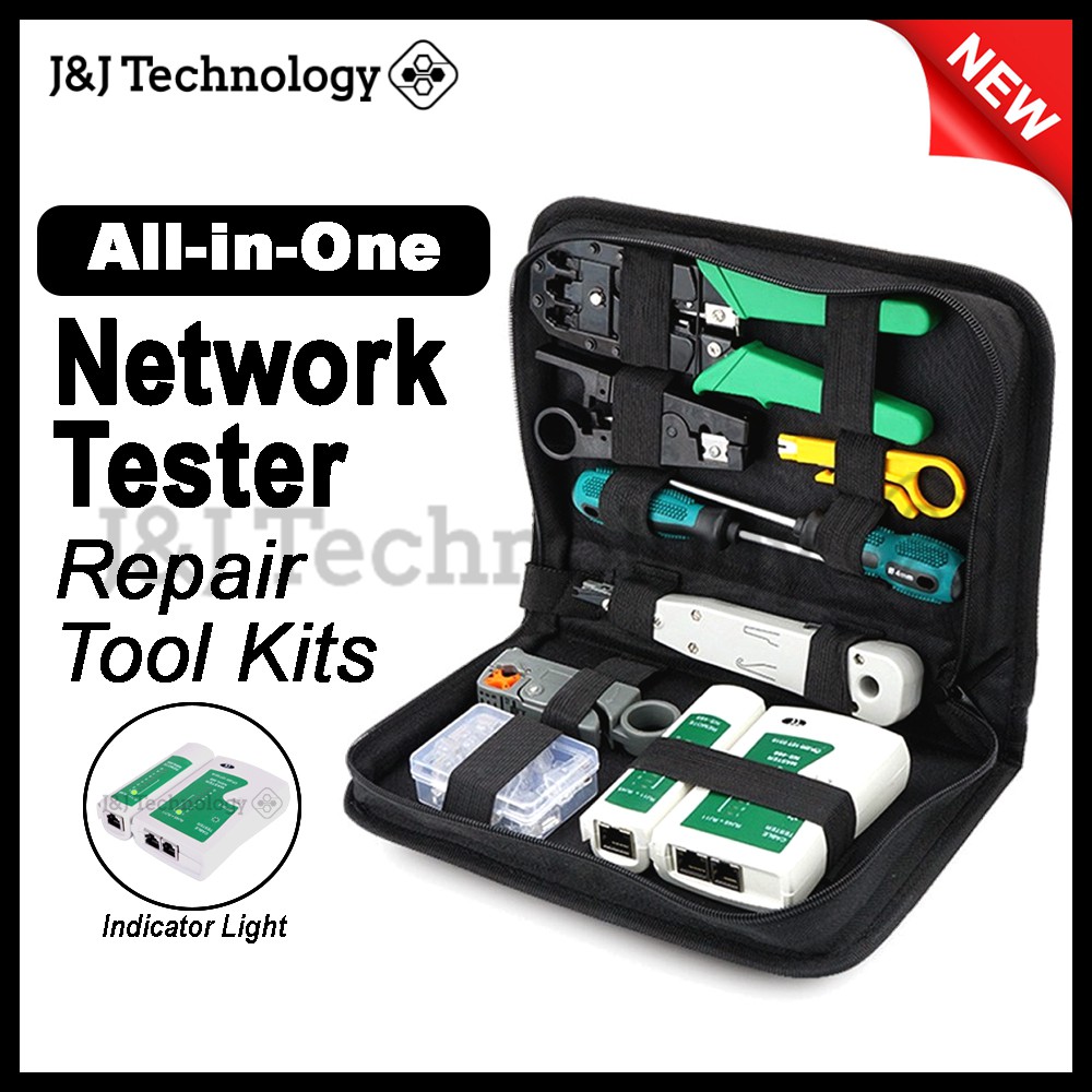 JNJ Technology 9pcs 5pcs Network Tester Repair Tool Kits Lan Tester