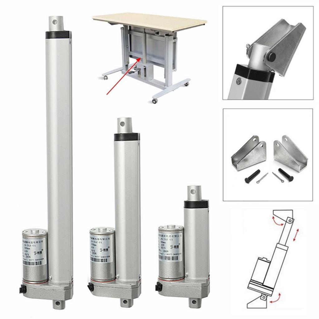 DC 12V IP54 1500N Max Linear Actuator Linear Motor Moving Distance ...