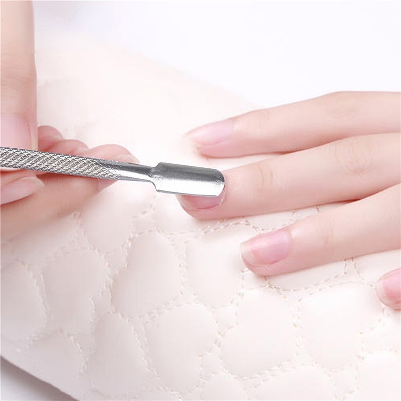 1 Pcs Dual-end Nail Cuticle Pusher Spoon Remover Stainless Steel ...