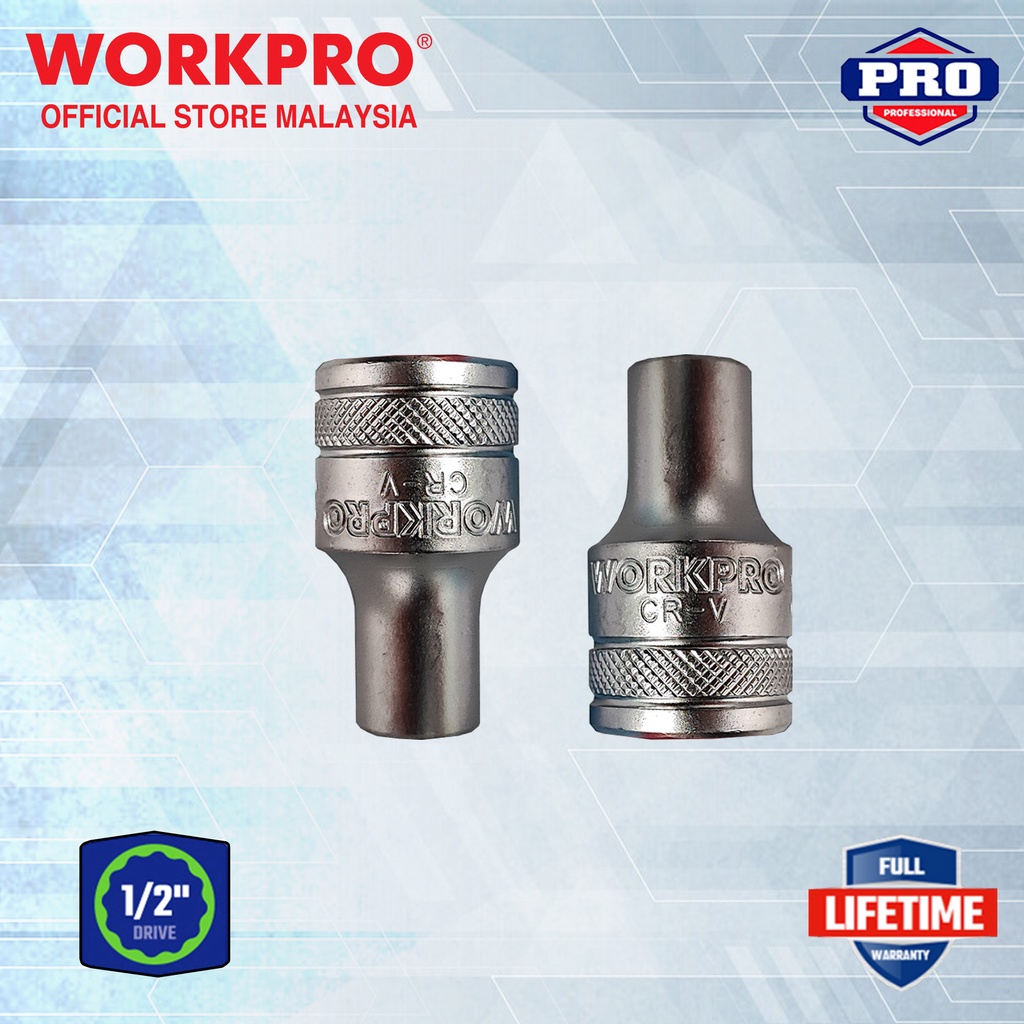 WORKPRO Drive Standard Socket 12PT (1/2