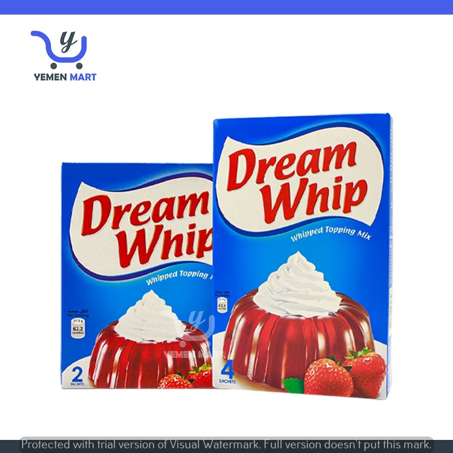 Dream whipped topping 144g & 72g دريم ويب Product Halal Shopee Malaysia
