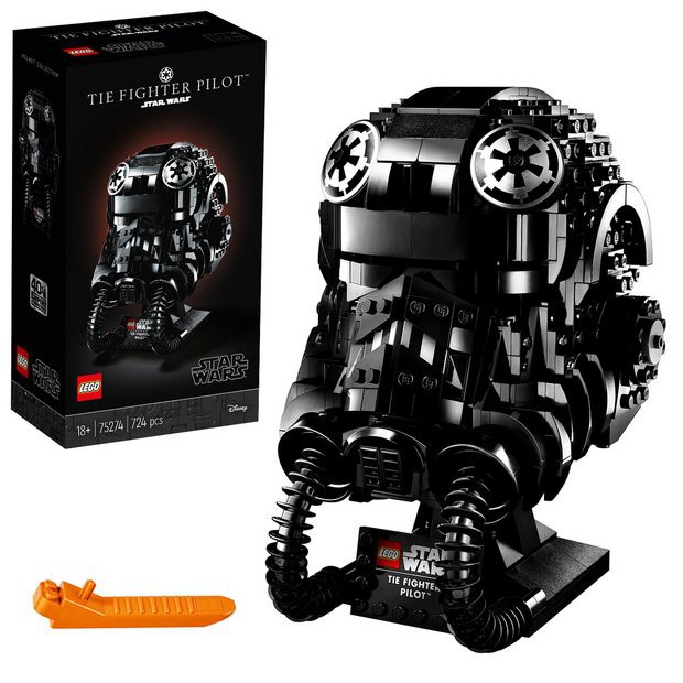 Tie fighter helmet lego set sale