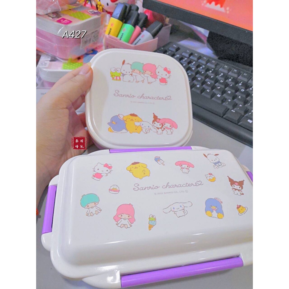 Sanrio Japan Kitty Melody Kuromi Pompompurin Cinnamoroll Lunchbox (A427 ...