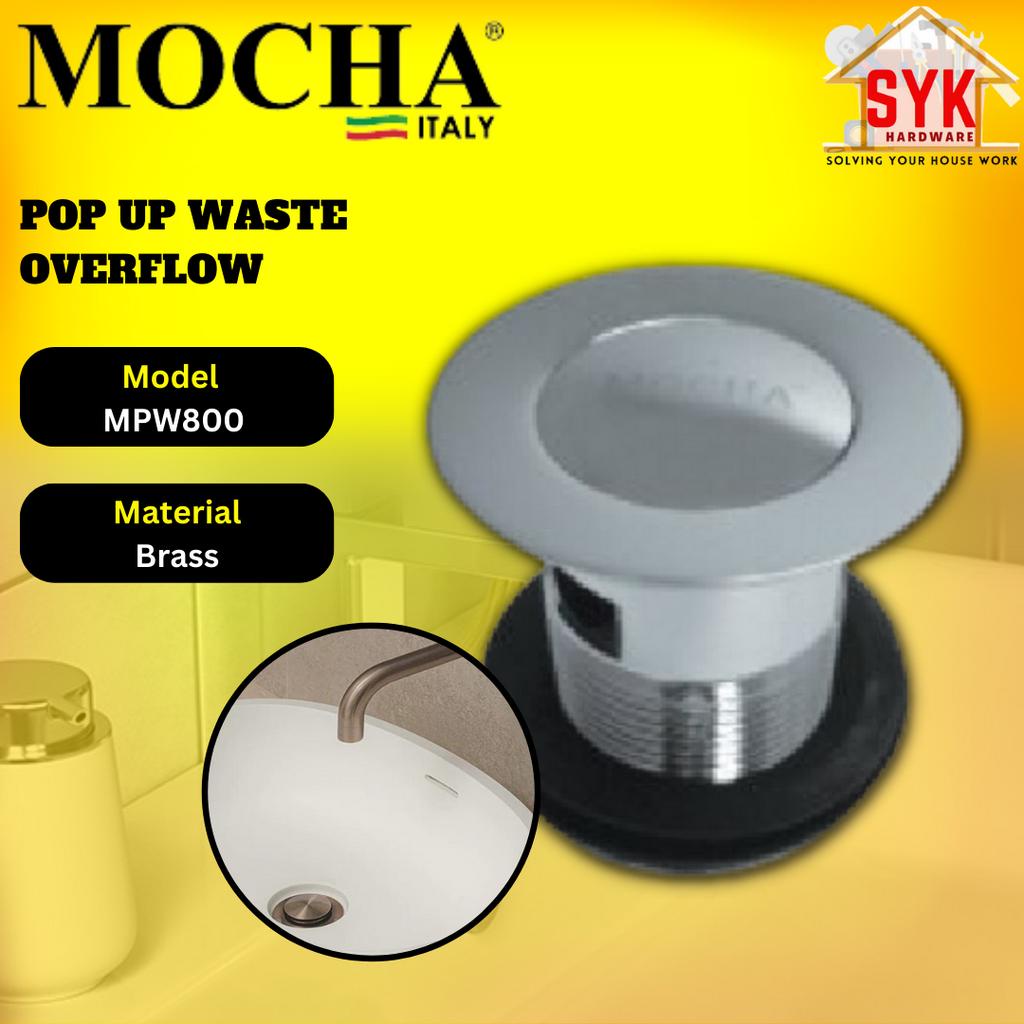 SYK Mocha MPW800 Brass Pop Up Waste Without Overflow Sink Basin Waste