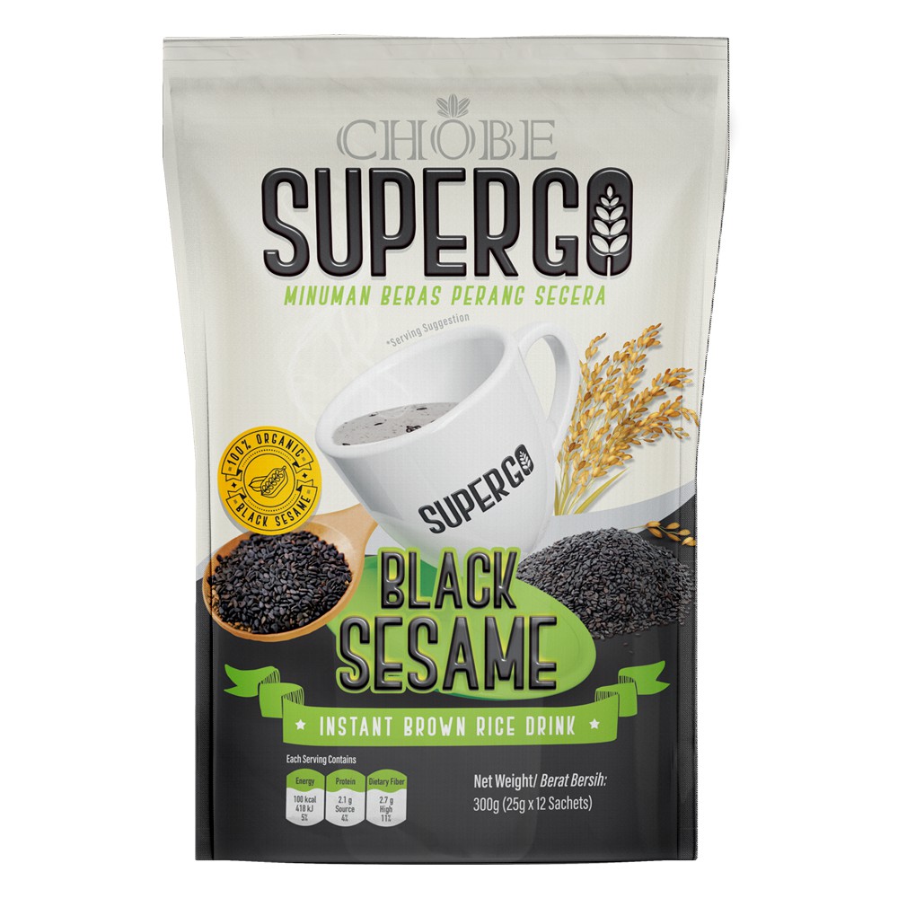 Chobe Master Chobe Supergo Organic Black Sesame Instant Brown Rice ...