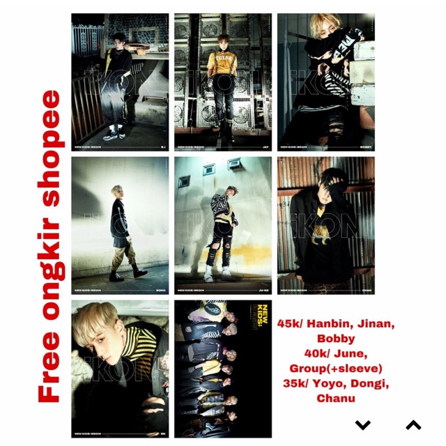 Icon Merch Photocard Hanbin Jinhwan Bobby SongYoyo Junhoe June Donghyuk ...