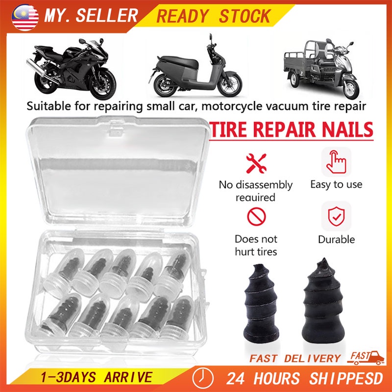 10pcs Vacuum Tyre Repair Kit Tyre Puncture Repair Kit Car Motorcycle