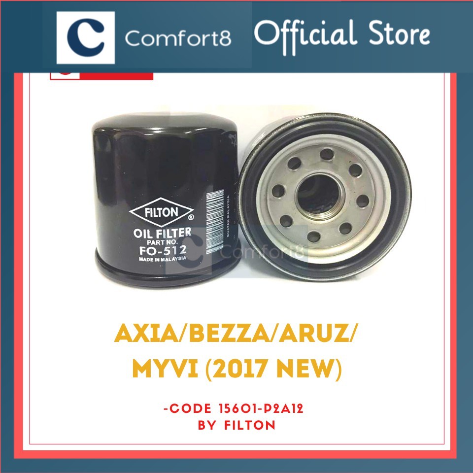 Perodua Engine Oil Filter for Axia/Bezza/Aruz/Myvi(2017 new) Brand ...