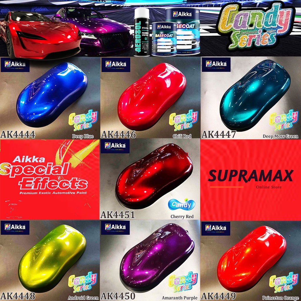AIKKA Candy Series Car Paint/Car Body Paint Motor Paint Automotive