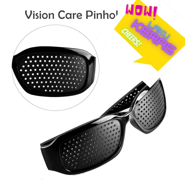Vision Care Pinhole Glasses - Anti-Fatigue Eyewear For Eyesight Improvement, Unisex Round Frames
