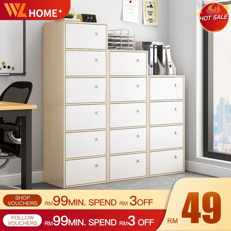 File Cabinet 6 Tier Office Cabinet Almari Buku Rak Buku Book Cabinet ...