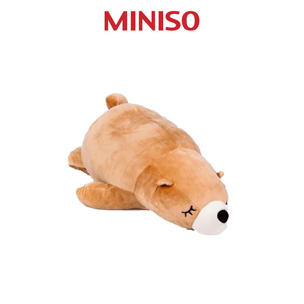 Polar bear cheap plush toy miniso