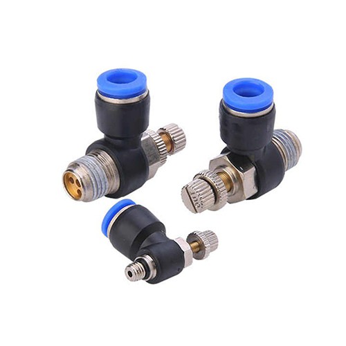 Pneumatic Speed Controller 4mm Tube Inlet JSC Series One-Touch Fitting ...