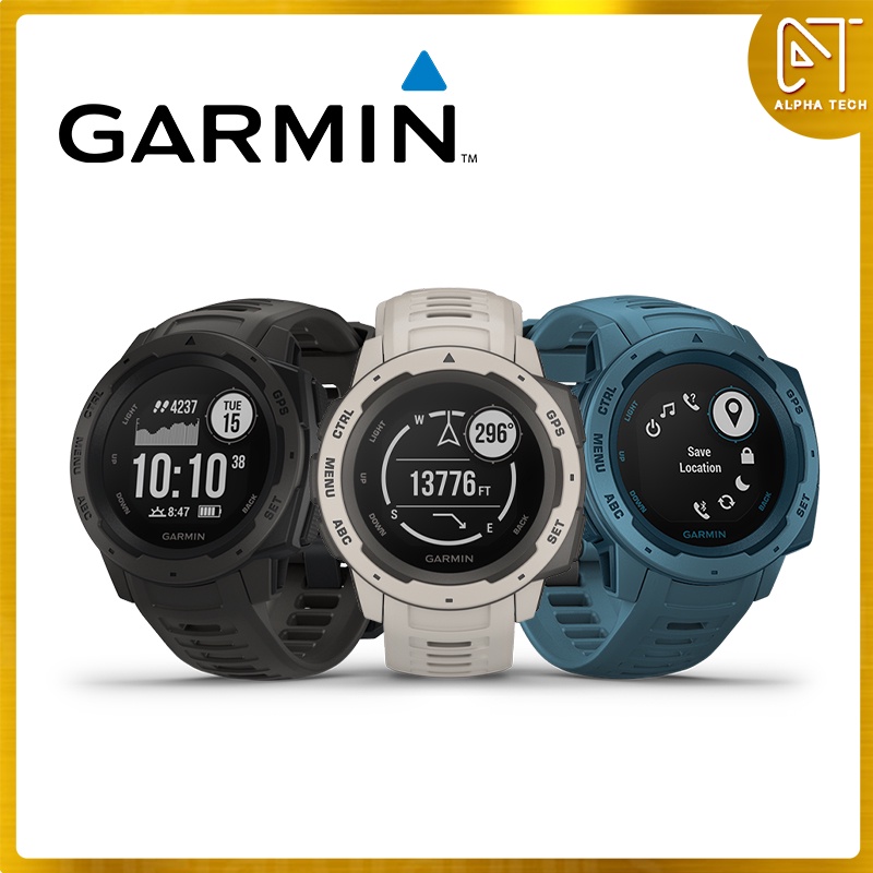 [Garmin Instinct Non Solar] Standard & Tactical Edition Rugged Outdoor