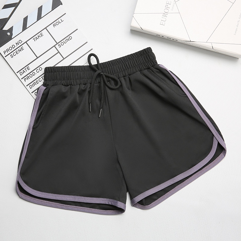 Sports Shorts Women Summer Loose Gym Workout Pants Elastic Waist Short Pants Seluar Pendek Perempuan Shopee Malaysia