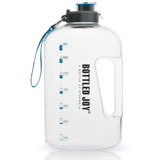 QuiFit 3.78L 2.2L 1.3L 128oz Gallon Water Bottle with Straw Clear