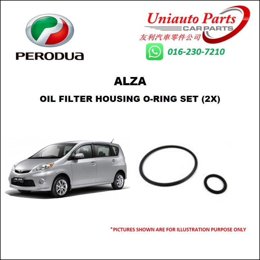 PERODUA ALZA OIL FILTER HOUSING ORING SET (2X) Shopee Malaysia