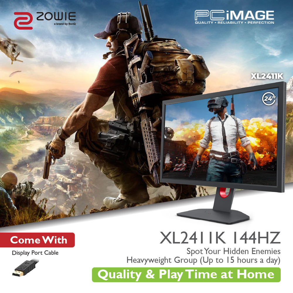 BenQ ZOWIE XL2411K 144Hz DyAc FHD 24 inch Esports Gaming Monitor