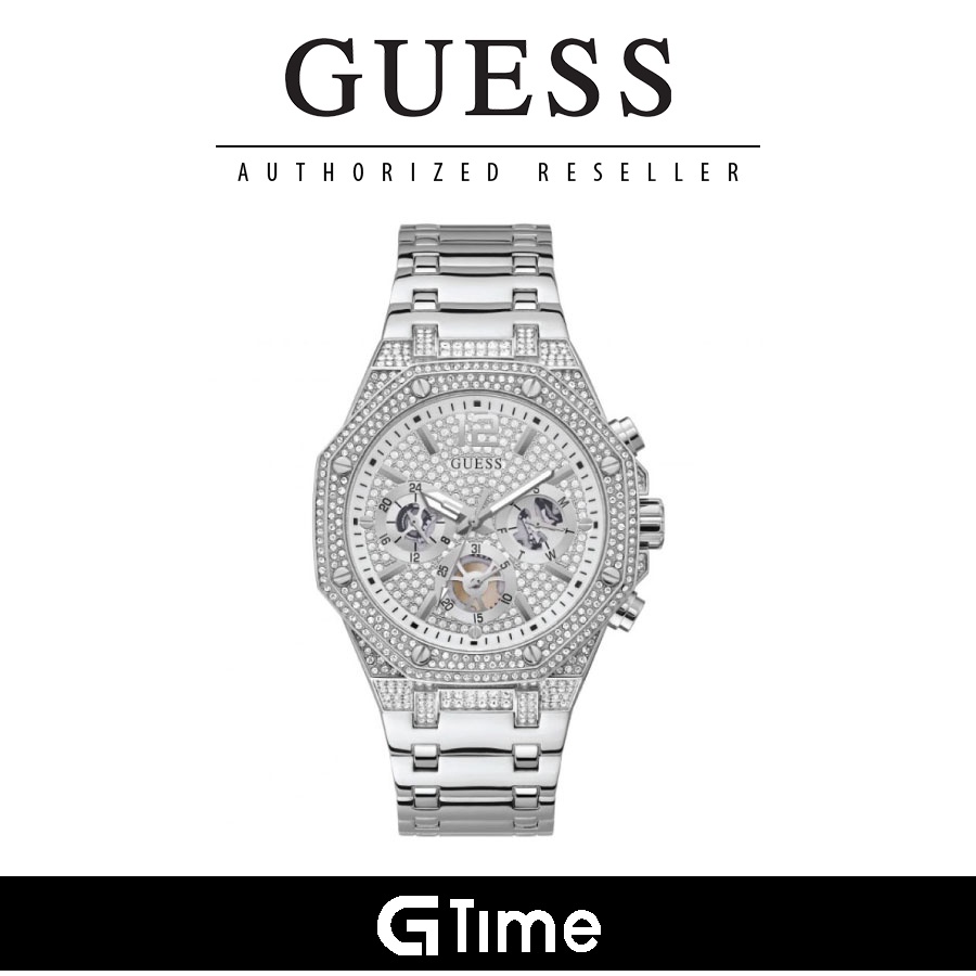 [Official Warranty] Guess GW0419G1 Men's Momentum Silver Stainless
