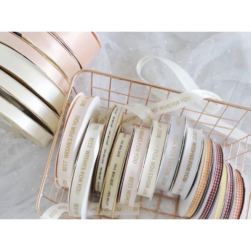 Pre-order ★ 100yard/91 Meter customized logo satin flat ribbon ...