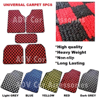 Universal checkered 2024 floor mats