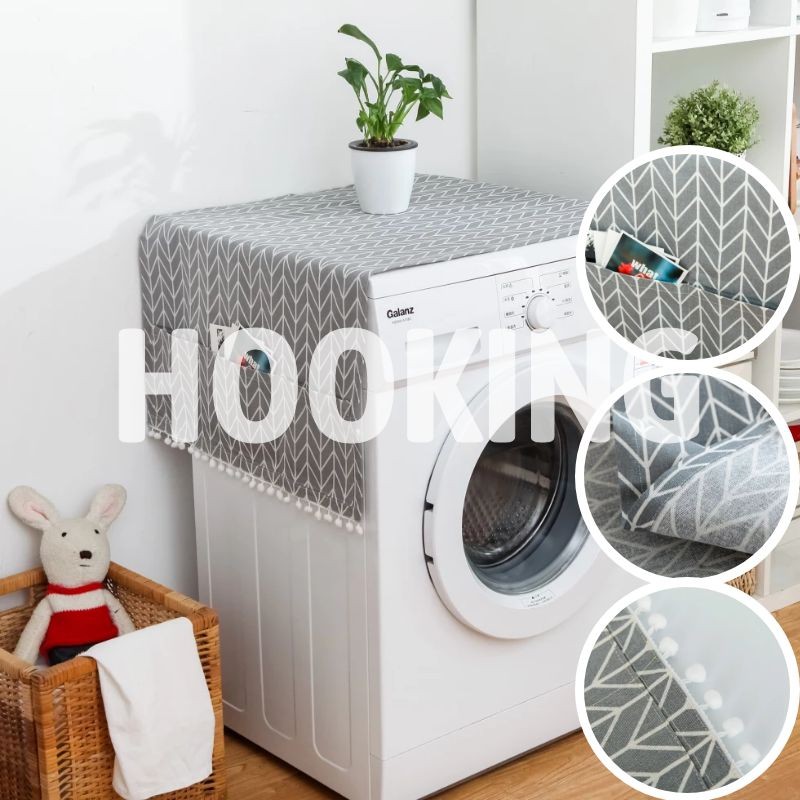 Washing Machine Cover Waterproof Washer Cover Fit For Front Load Washer/  Dryer 