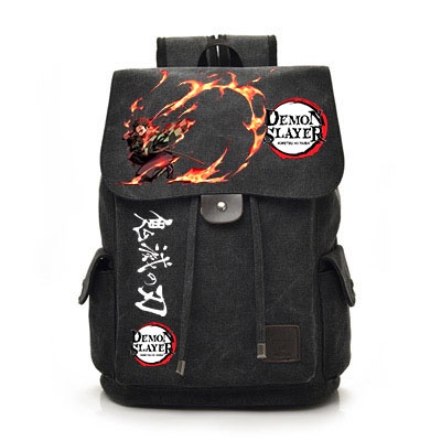Anime Backpack Demon Slayer Backpack Student Large Capacity Canvas ...