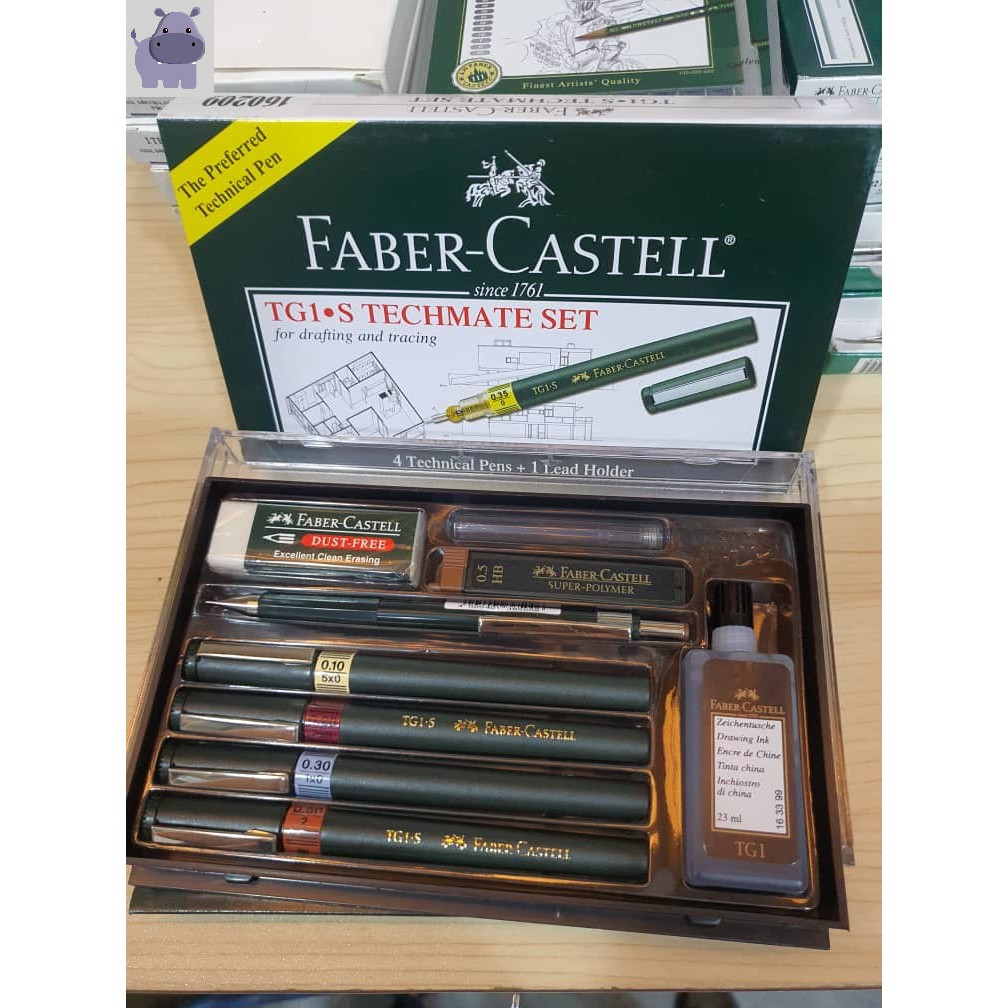 FABERCASTELL Technical Pen Set Faber Castell TG1 S Techmate Set