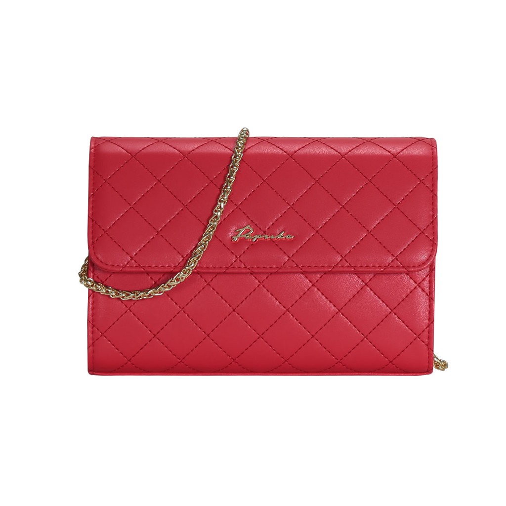 PAPRIKA Leather Quilted Crossbody Bag Shopee Malaysia