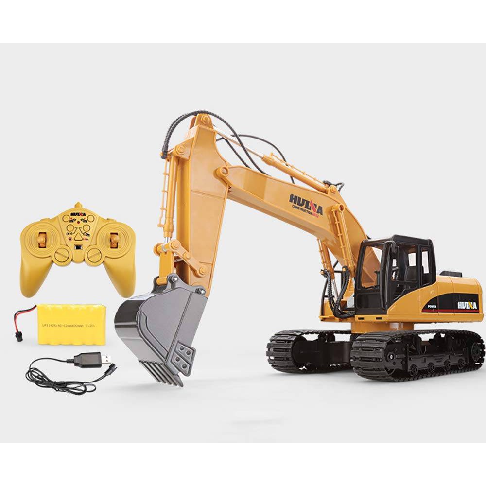 HUINA 1/14 15CH RC Alloy Long Arm Excavator Construction Engineering Vehicle Toy